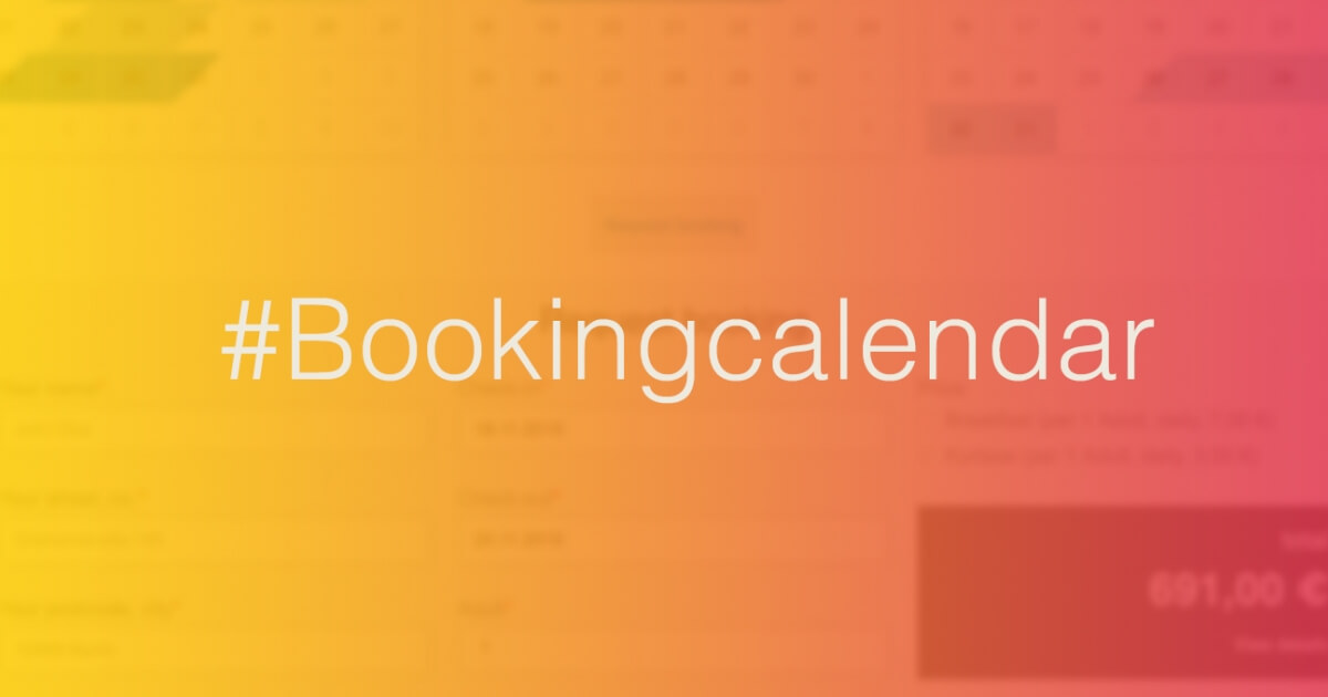 What is the CalendarApp booking calendar?